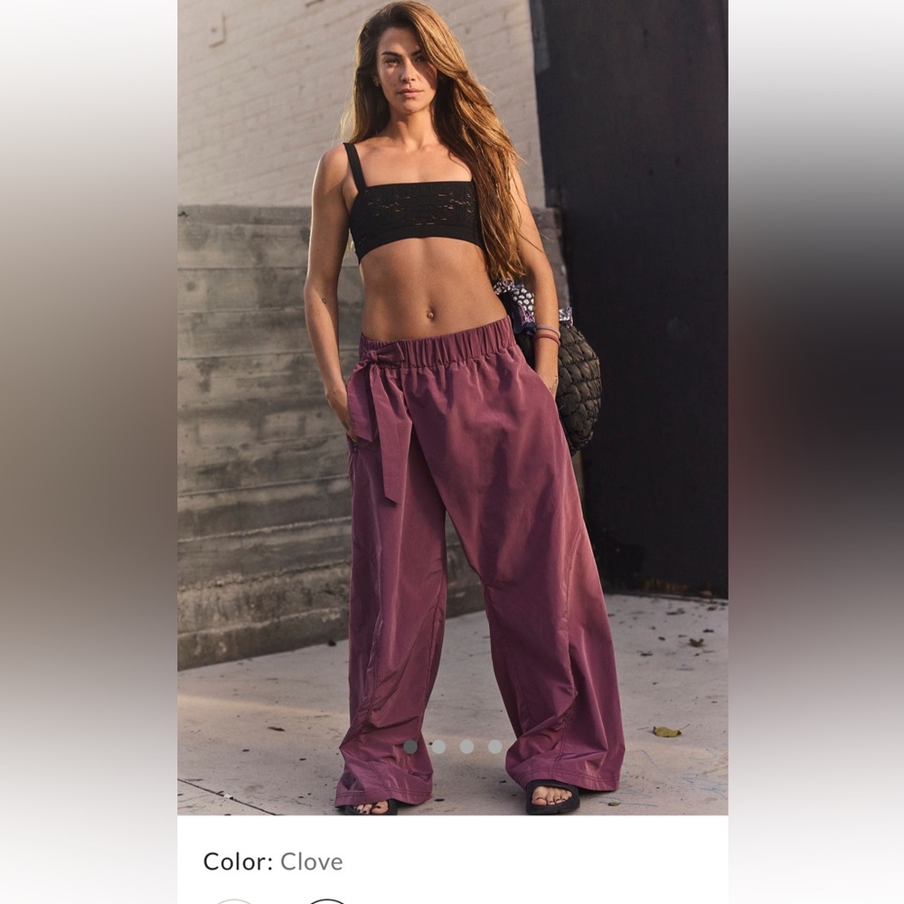Free People One More Time Wide Leg-Clove-L-NWT